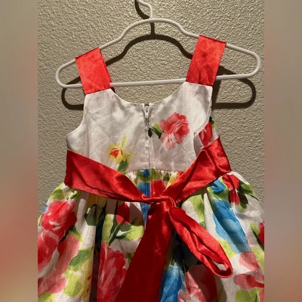NWOT Bonnie Jean Floral Girl Toddler Dress Size 3T